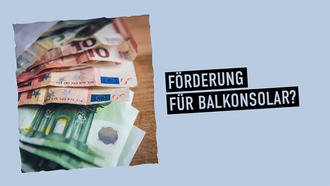 Förderung für Balkonsolar