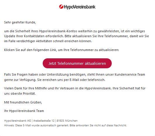 Screenshot HypoVereinsbank